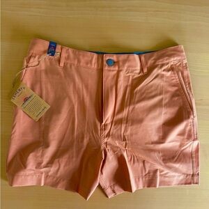 Faherty Men's All Day Shorts 2.0 - Size 34, 5 Inch Inseam, Sierra Orange